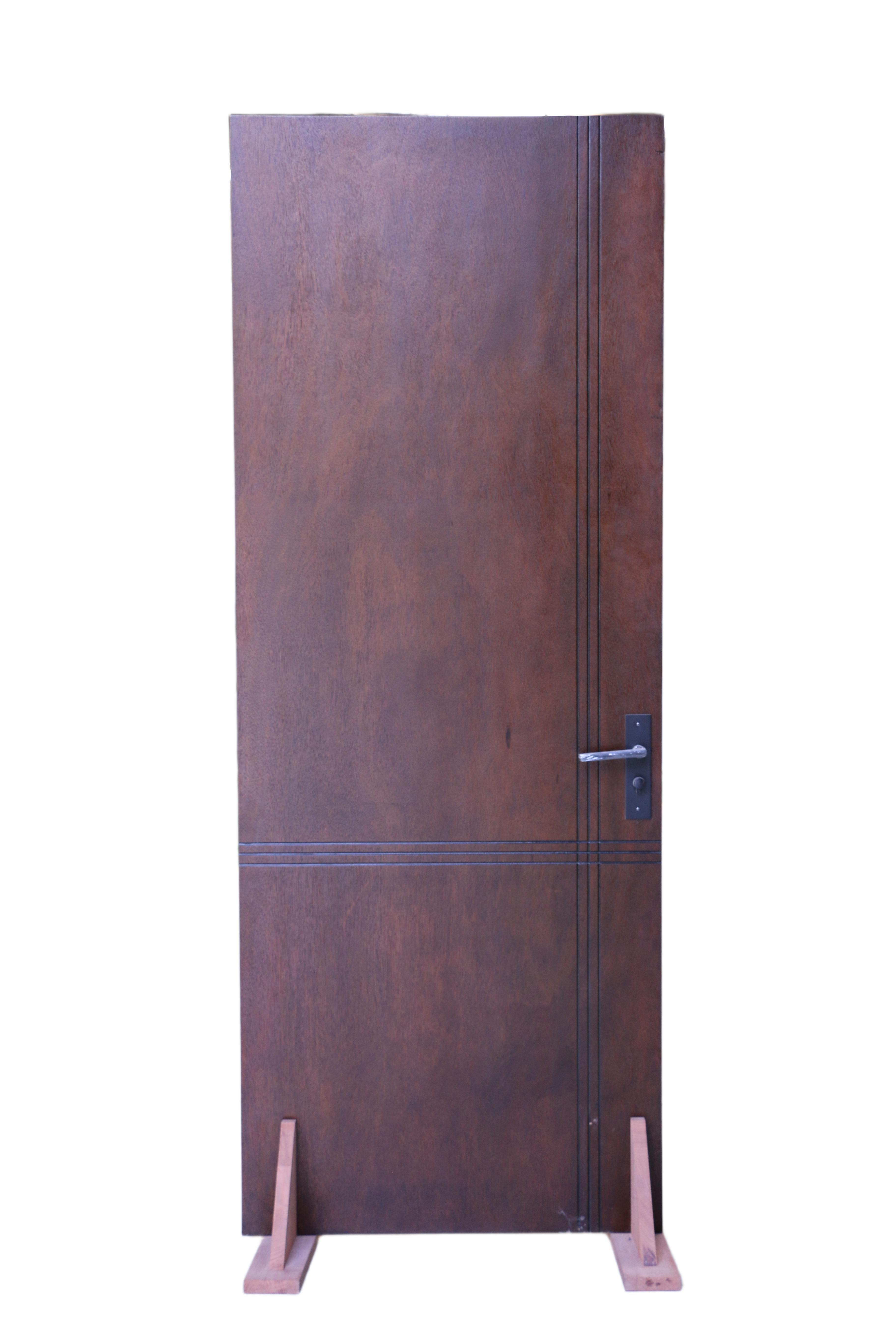Porta composta de madeira maciça - Pintura PU - Sapele