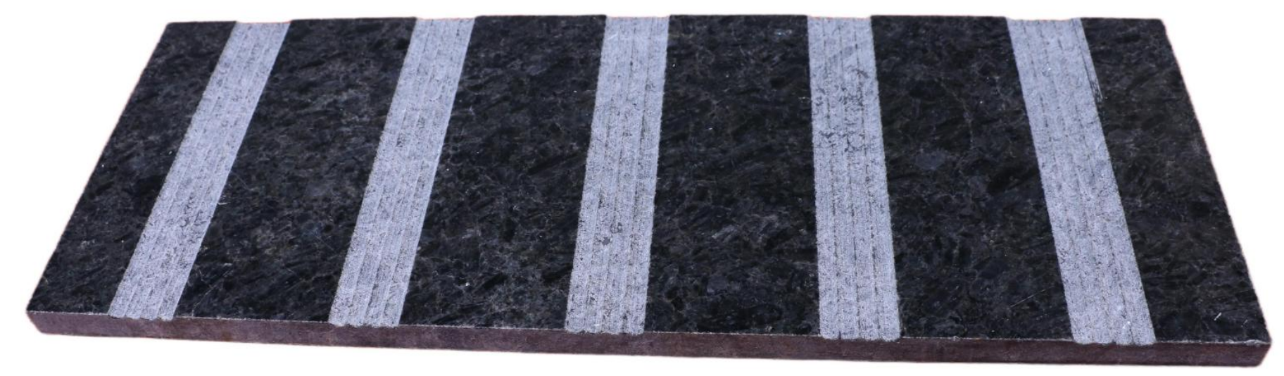 Ranhuras antiderrapantes para degraus de escadas
